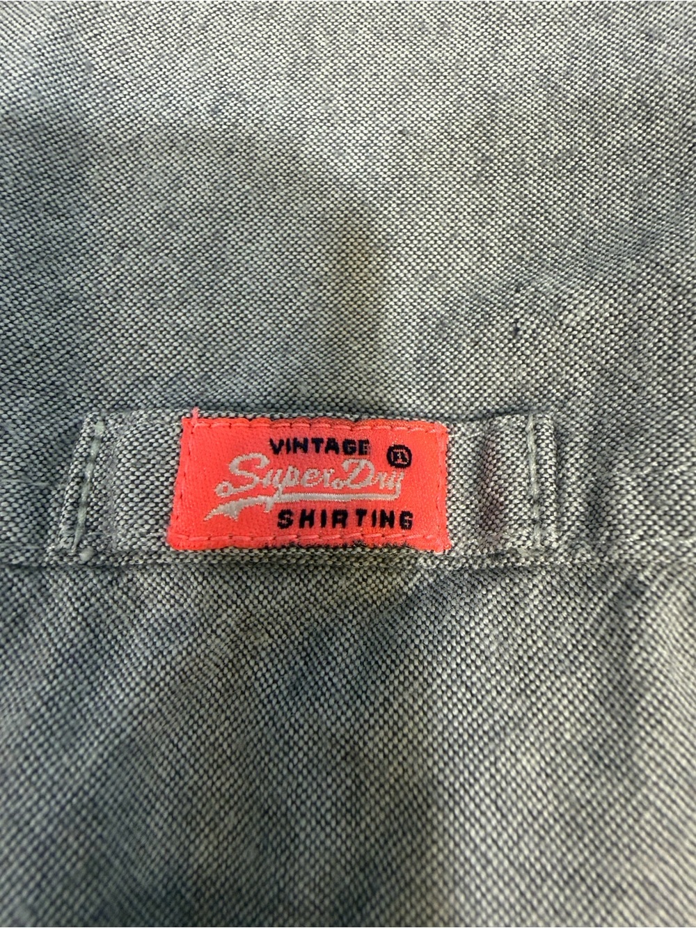 Vintage Super dry Tokyo Japan Laundered Cut Collar Long Sleeve Mens XL Gray - Picture 9 of 11